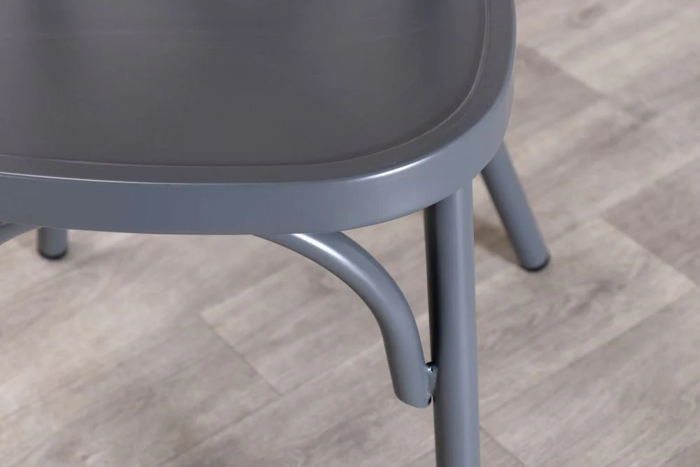 Vienna Outdoor Aluminium Chair - Light Grey - Image 5