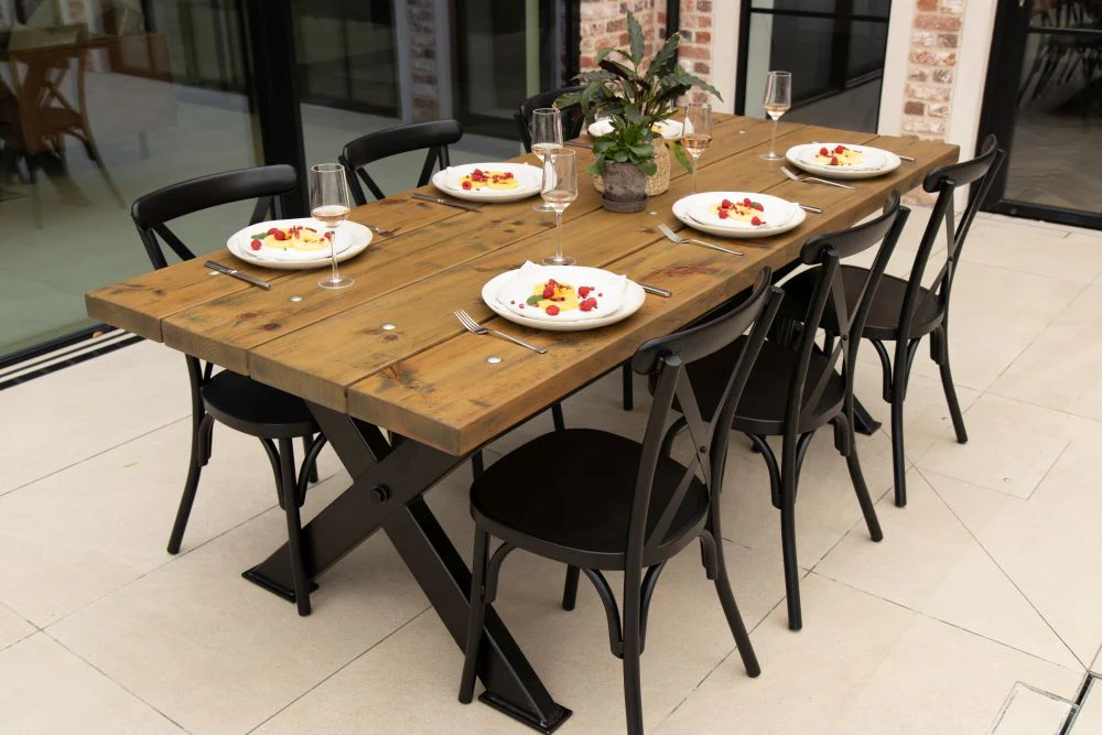 Vienna Outdoor Aluminium Stacking Chairs - Image 20