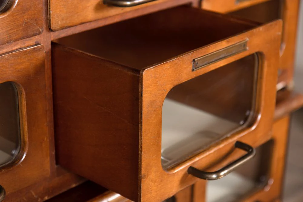 Vintage Circa 1950s Haberdashery Display Cupboard - Image 6