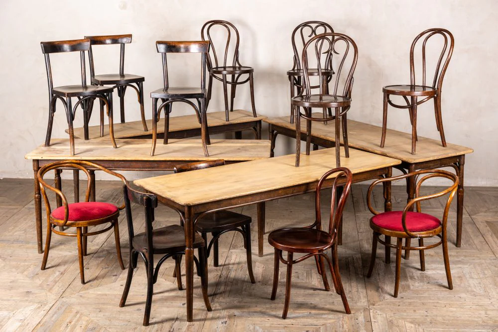 Vintage Bentwood Thonet French Style Cafe Chairs - Image 13