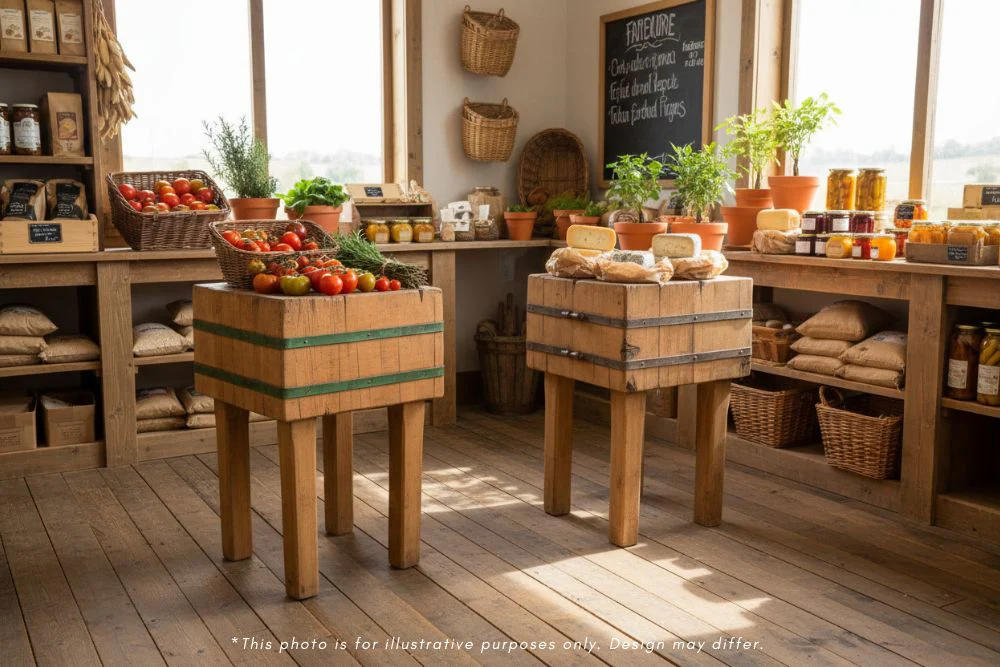 Vintage Butcher's Chopping Block - Image 2
