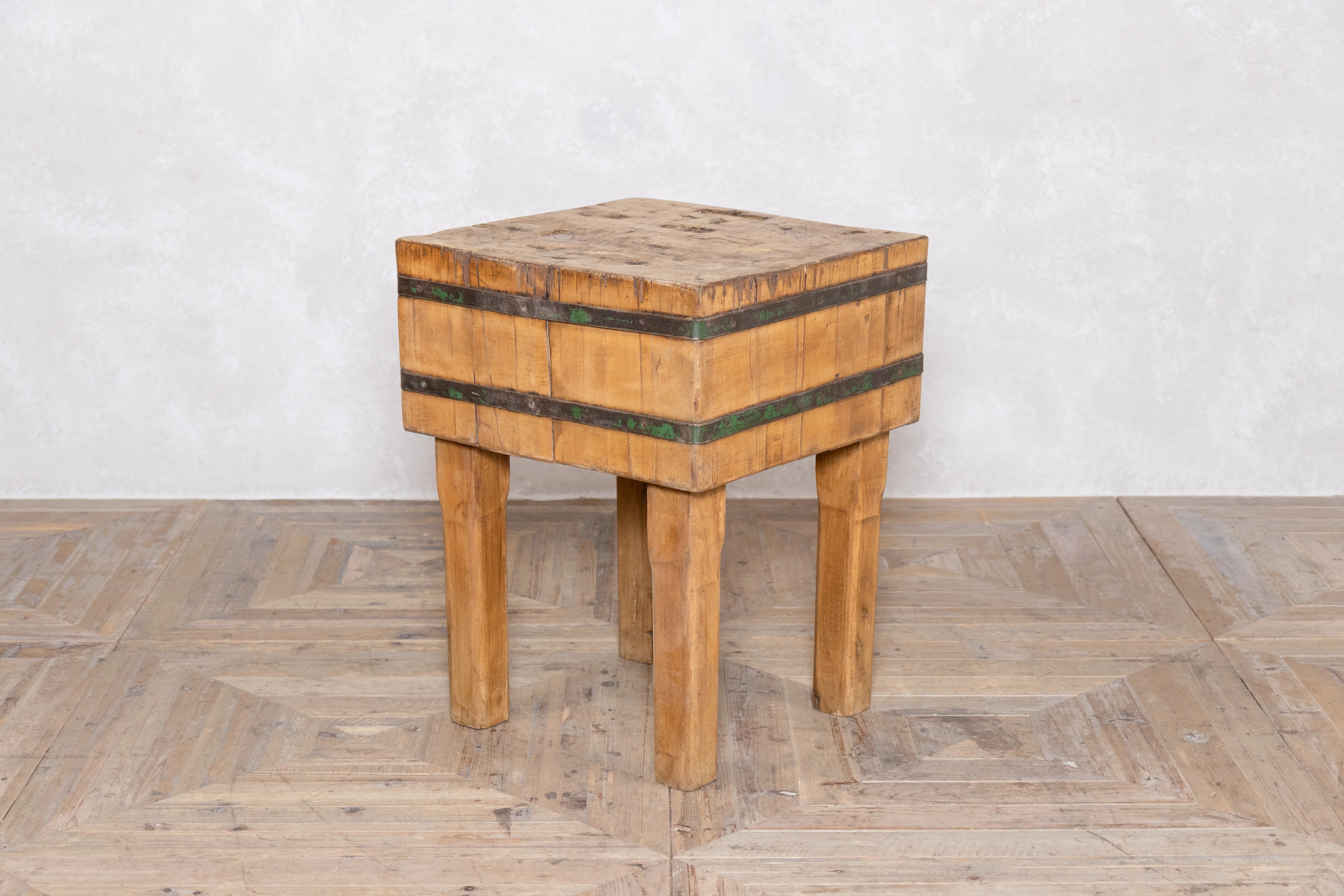 Vintage Butcher's Chopping Block - Image 3