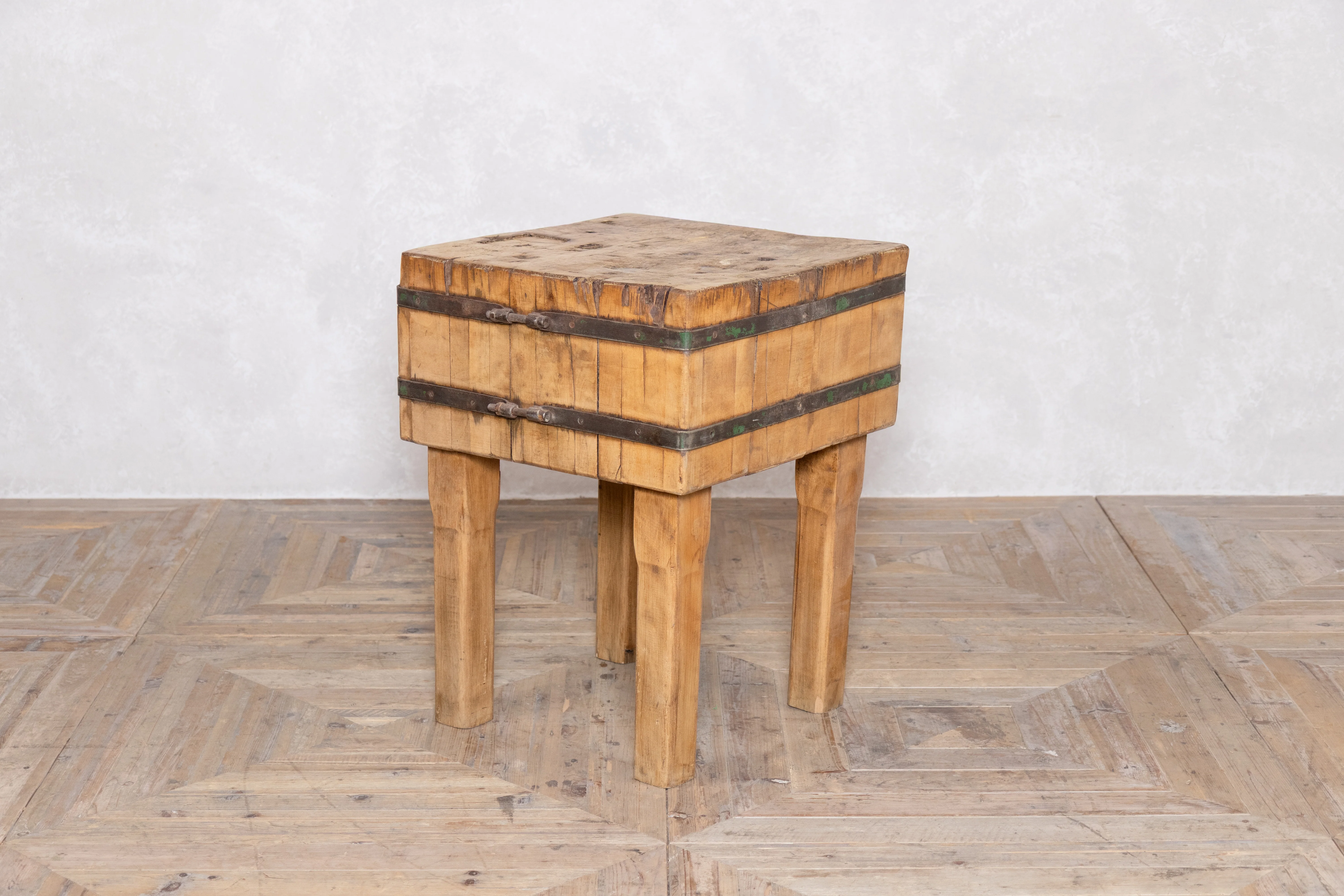 Vintage Butcher's Chopping Block - Image 4