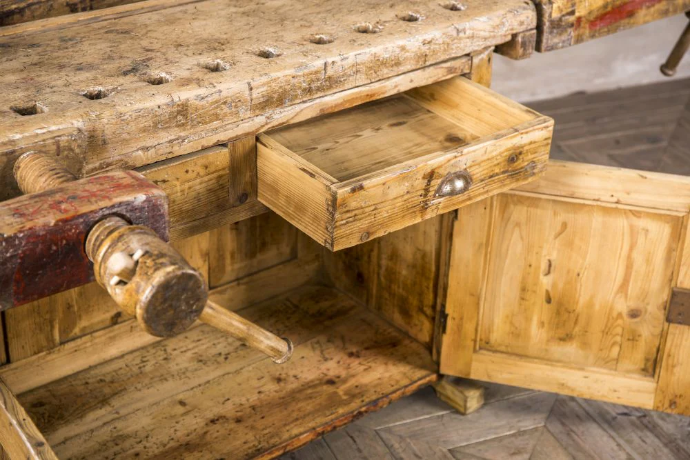 Vintage Carpenters Workbench - Image 3