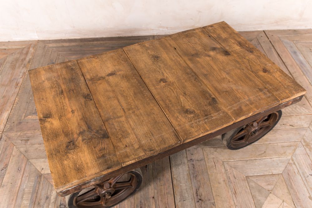 Vintage Cart Coffee Table - Image 7