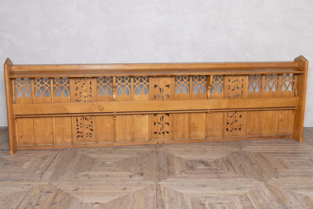 Church Pew Frontage Panelling Room Divider - Image 3