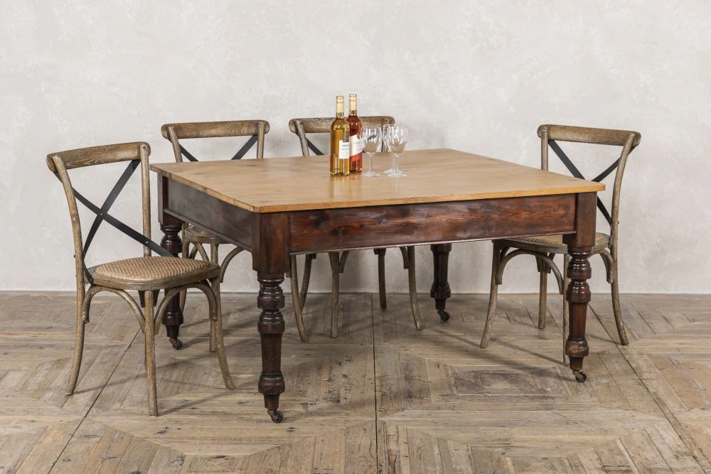 Victorian Pine Farmhouse Table
