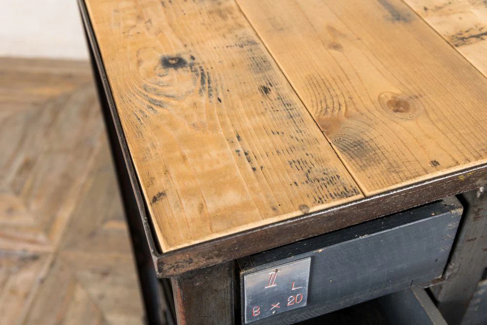 Vintage Industrial Multiple Bank of Drawers - Image 4