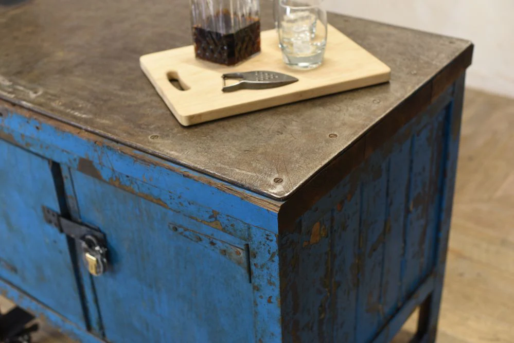 Vintage Industrial Unit with Padlock - Image 4