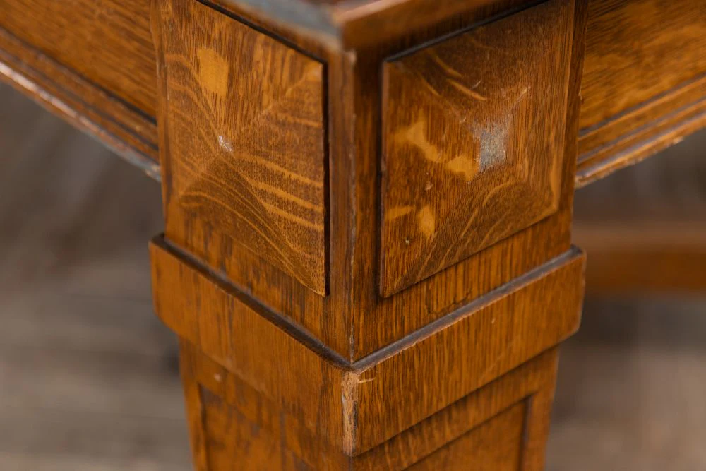 Vintage Large Oak Dining Room Table - Image 13