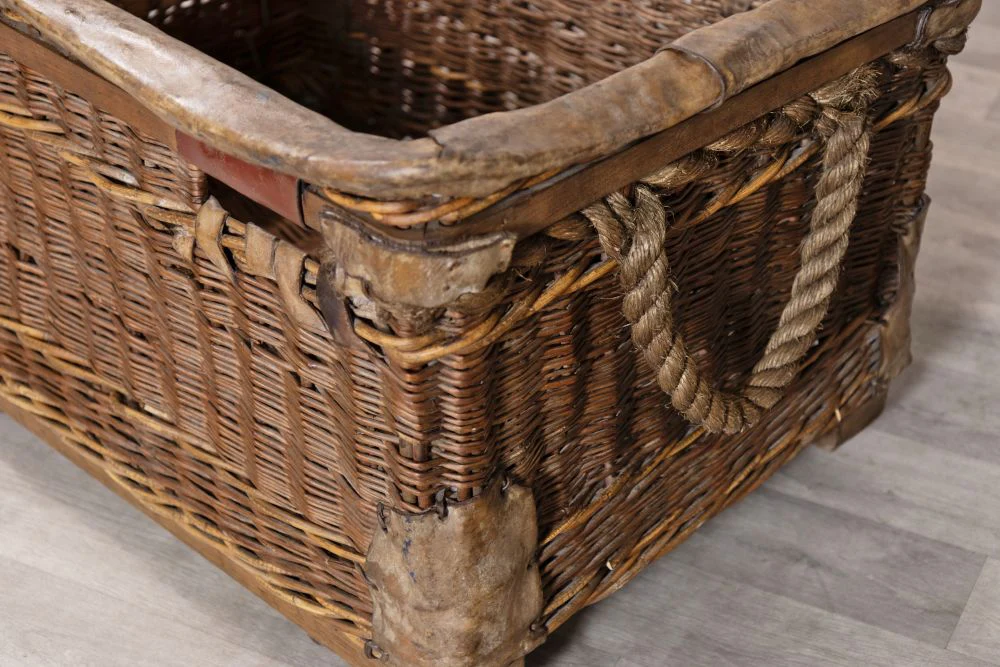 Vintage Log Basket - Image 12