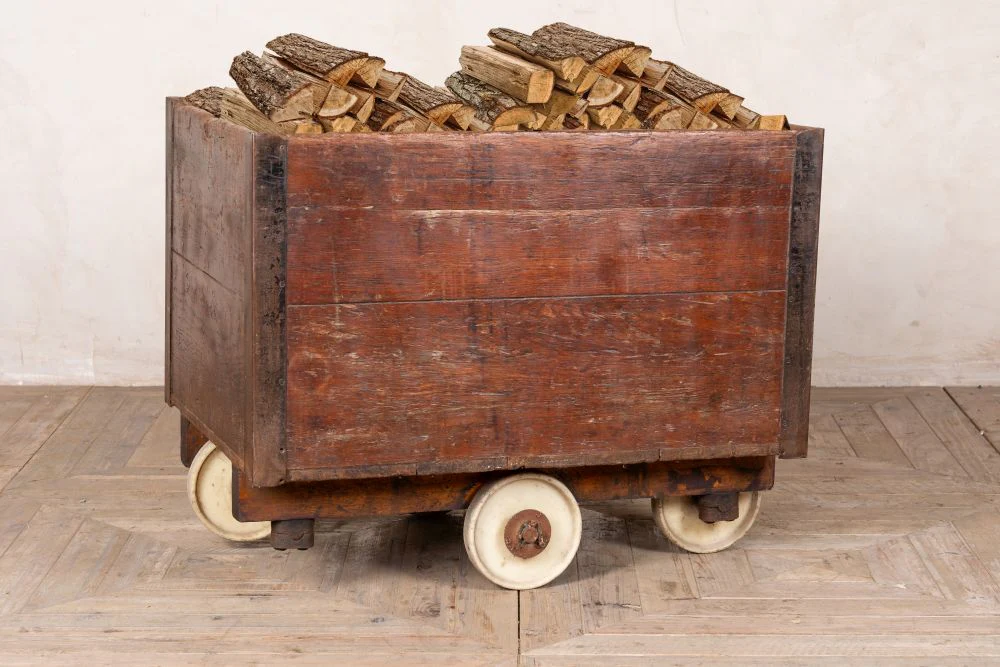 Vintage Log Store On Wheels