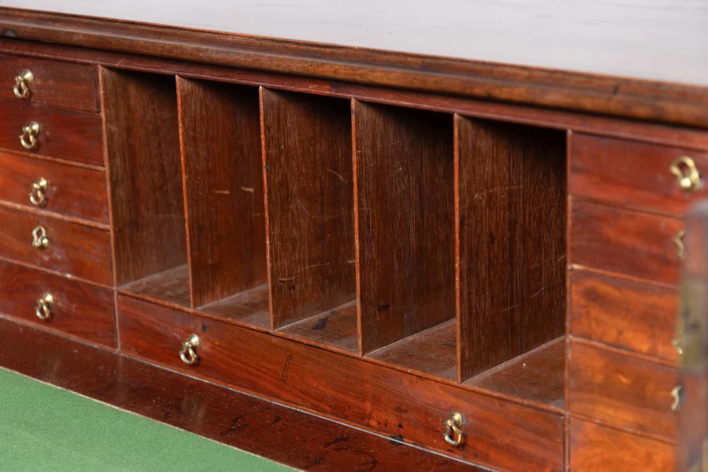 Vintage Mahogany George III Secretaire Chest - Image 12