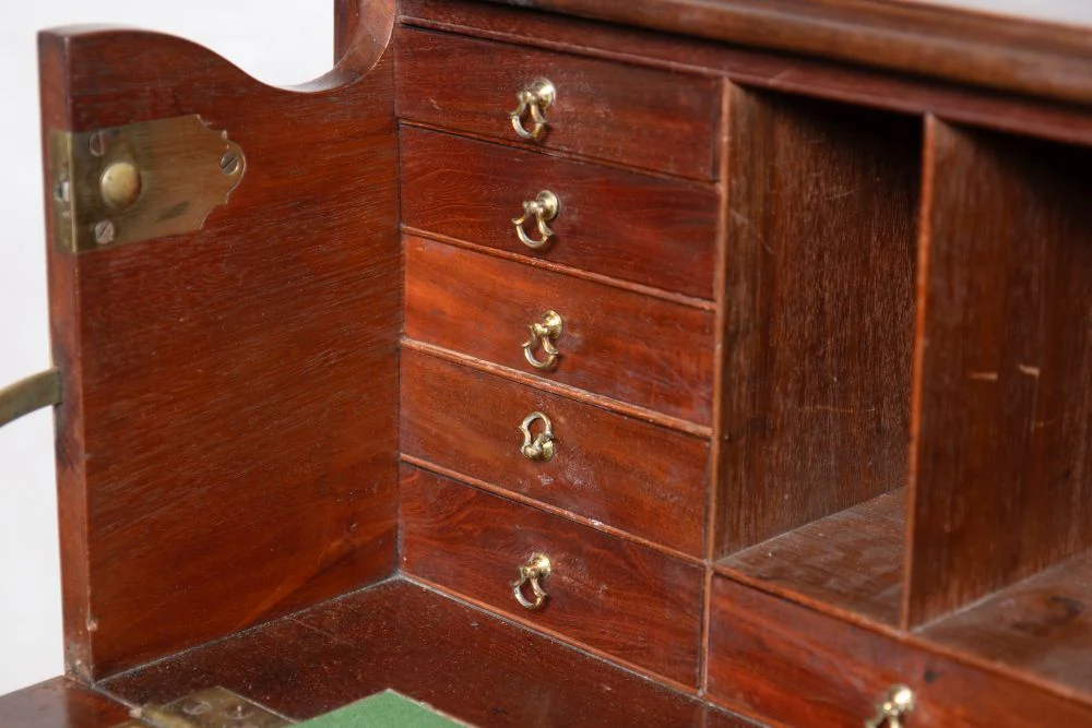 Vintage Mahogany George III Secretaire Chest - Image 13