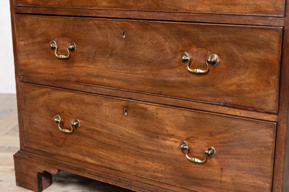 Vintage Mahogany George III Secretaire Chest - Image 17