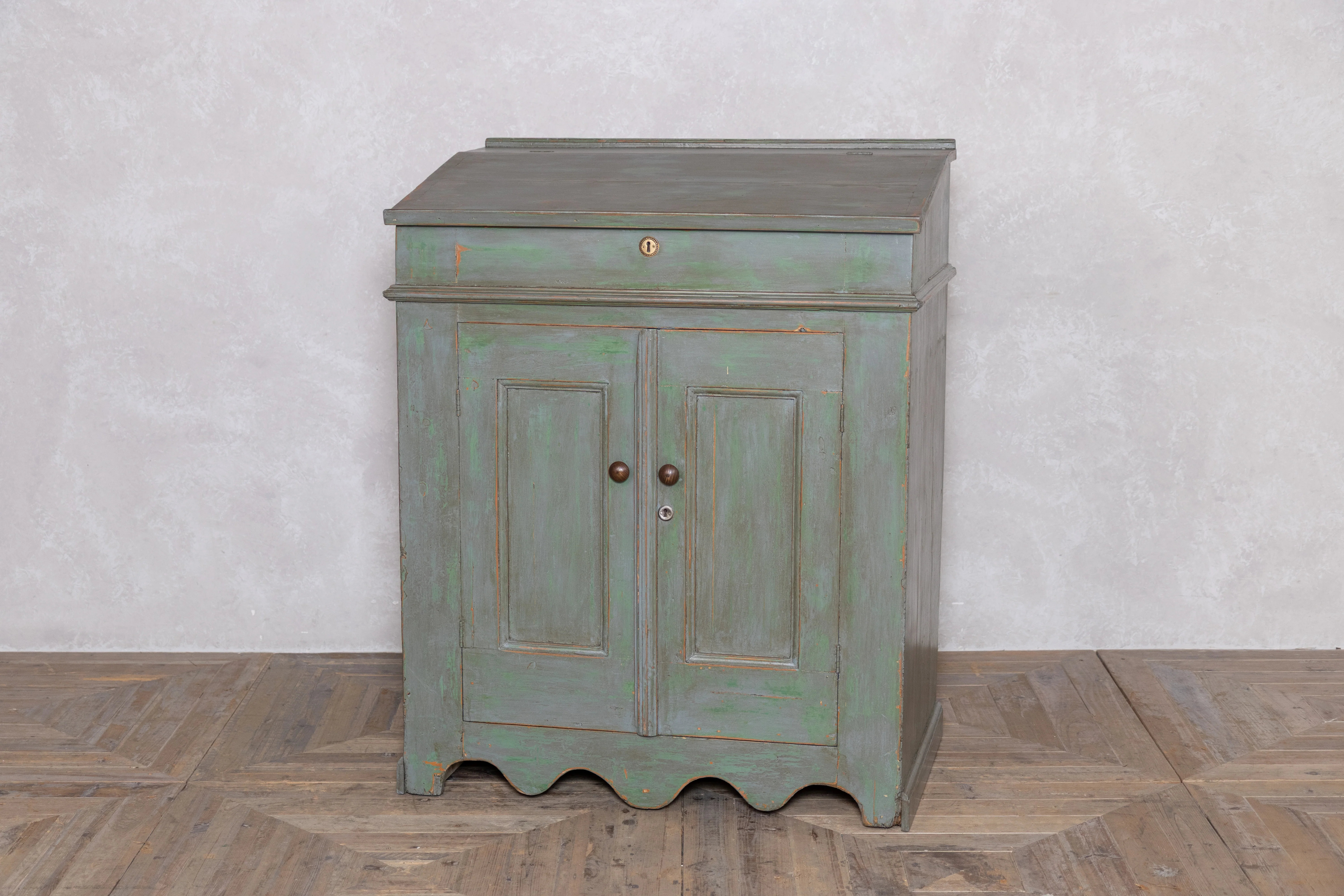 Vintage Maître D' Stand with Storage