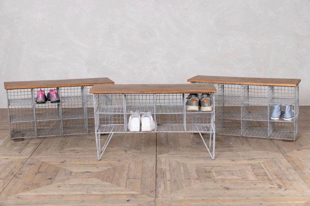 Vintage Mesh Benches