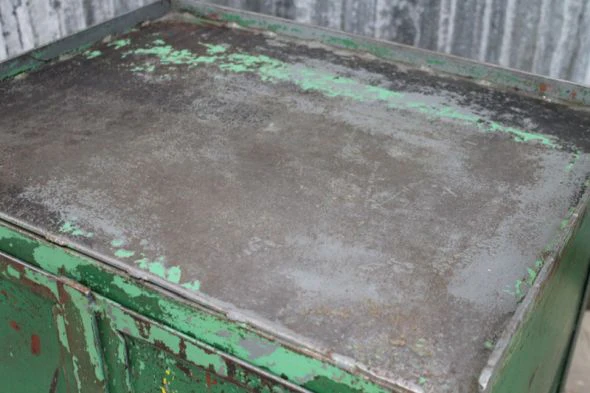 Vintage Metal Cupboard - Image 2