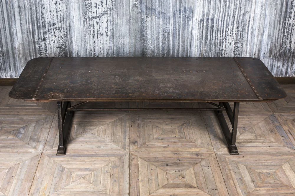 Vintage Metal Dining Table - Image 2