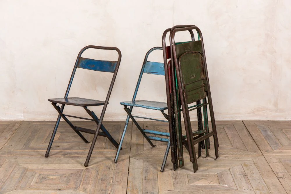 Vintage Metal Folding Chairs