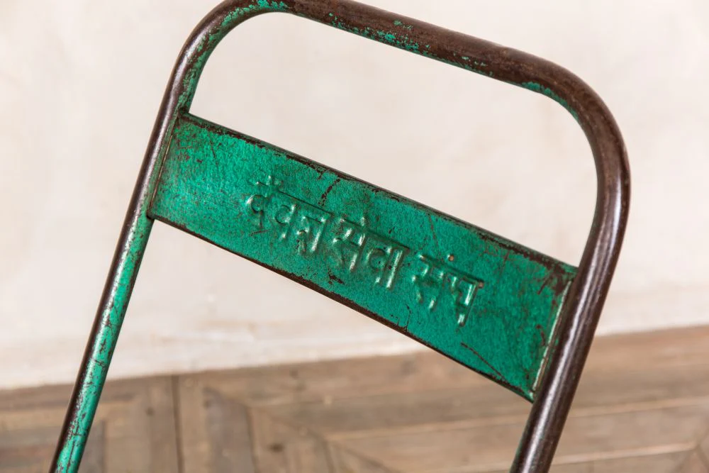 Vintage Metal Folding Chairs - Image 4