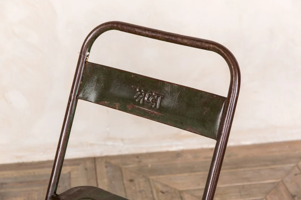 Vintage Metal Folding Chairs - Image 9