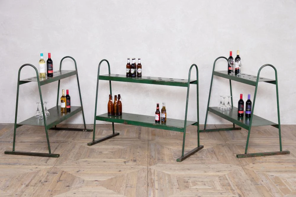 Vintage Metal Industrial Style Shelves