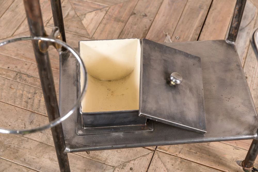 Vintage Metal Medical Cabinet - Image 9
