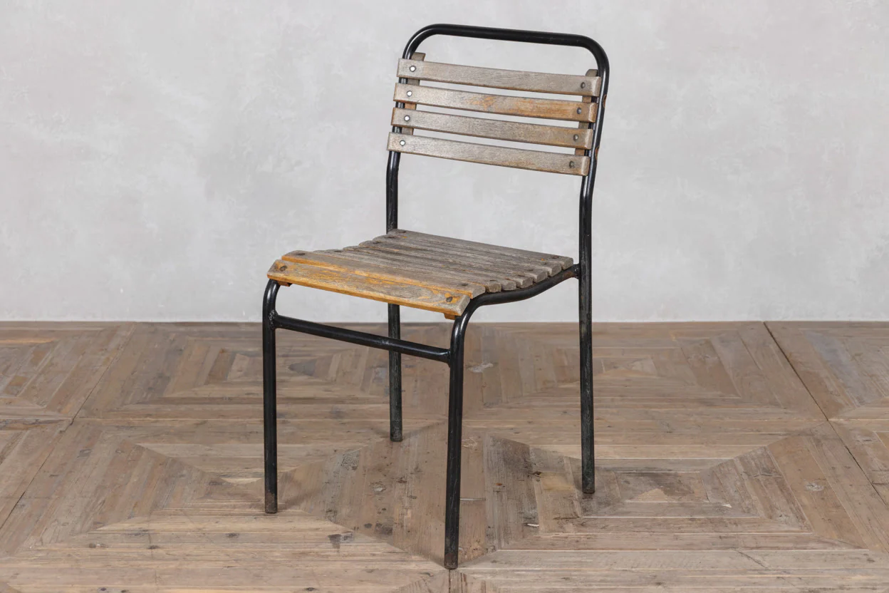 Black Vintage Outdoor Stacking Chairs