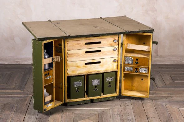 Vintage Picnic Hamper1950s Field Medical Kit - Image 2