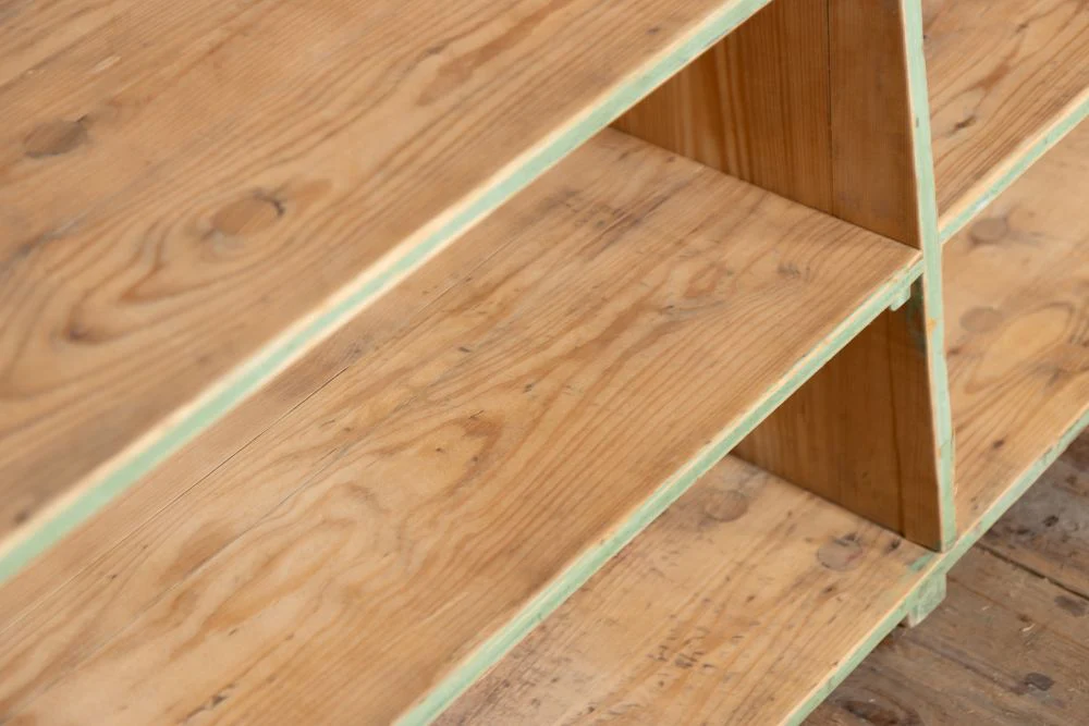 Large Vintage Pine Bookcase - Image 5