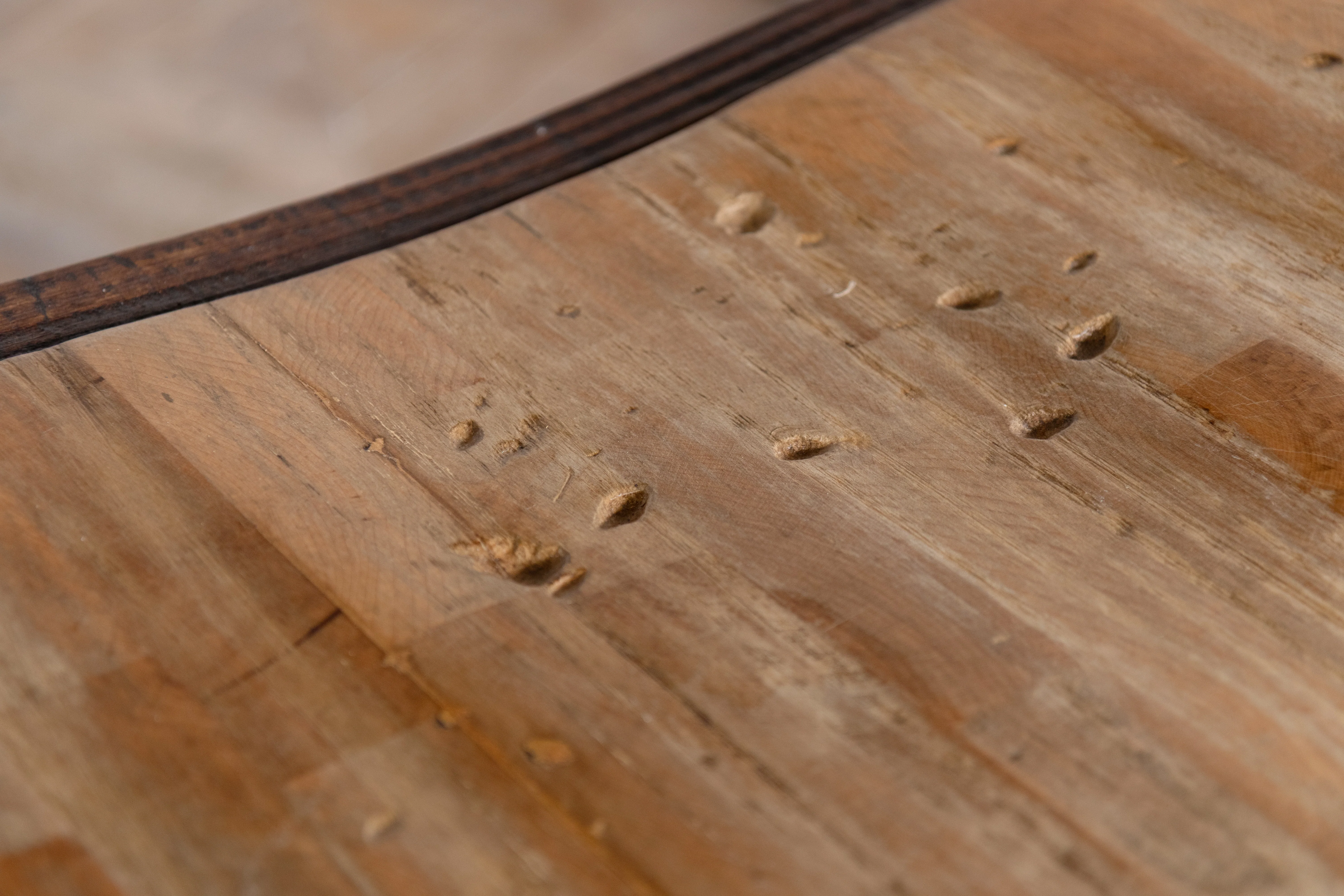 Vintage Pine Butcher’s Block Table - Image 6