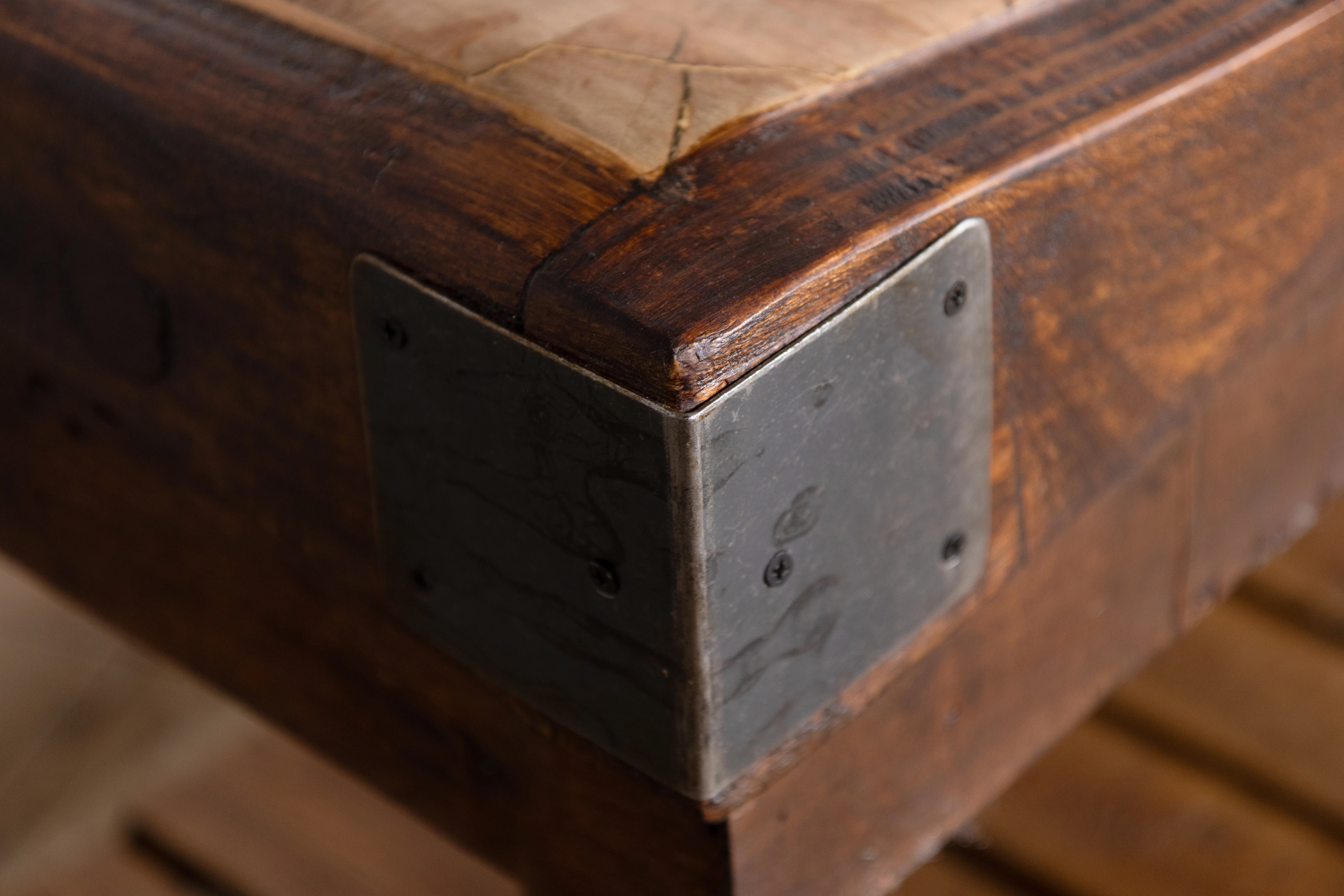Vintage Pine Butcher’s Block Table - Image 8