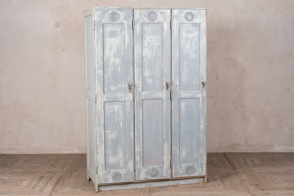 Vintage Pine Wardrobe Coat Cupboard