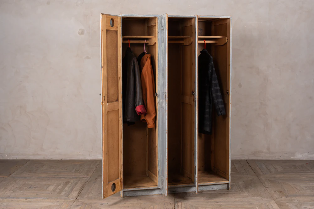 Vintage Pine Wardrobe Coat Cupboard - Image 2