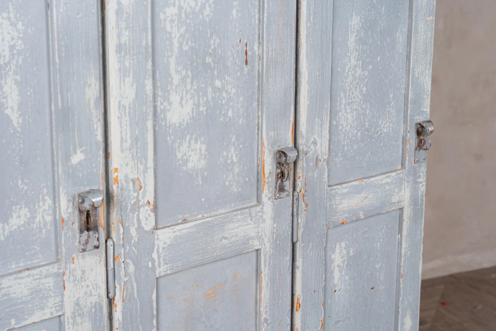 Vintage Pine Wardrobe Coat Cupboard - Image 3