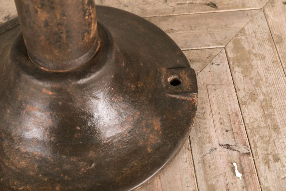 Vintage Round Pedestal Table - Image 7