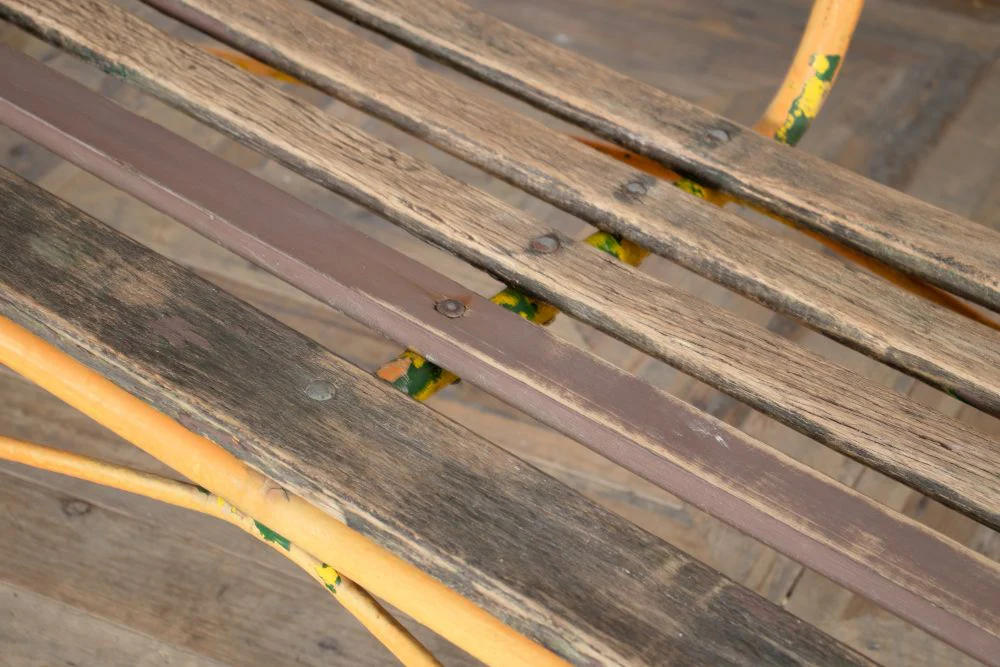 Vintage Slatted Bench - Image 3
