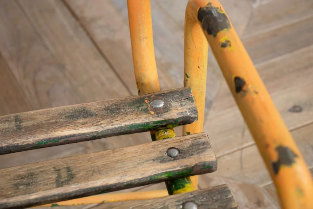 Vintage Slatted Bench - Image 5
