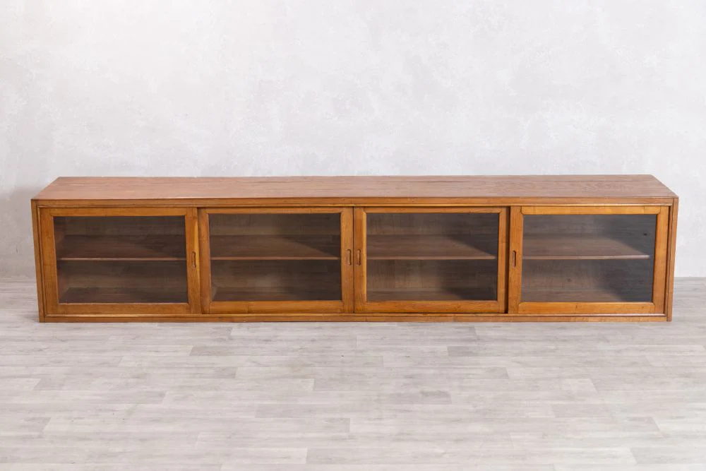 Vintage Sliding Door Haberdashery Unit