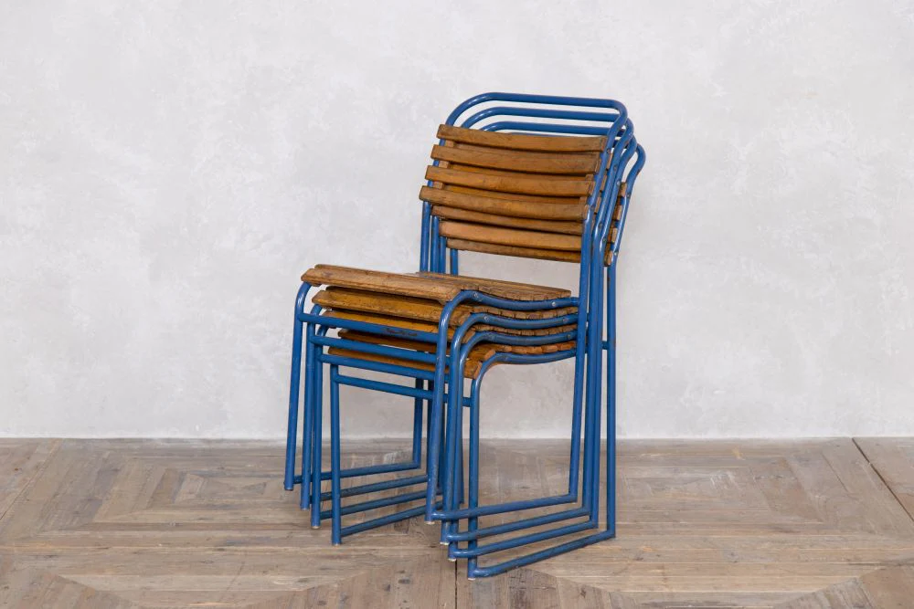 Vintage Stacking Chair - Image 3