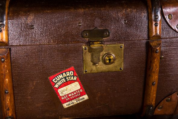 Set of Six Vintage Steamer Trunks - Image 4