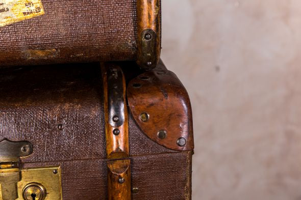 Set of Six Vintage Steamer Trunks - Image 5