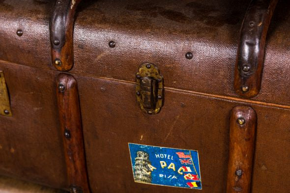 Set of Six Vintage Steamer Trunks - Image 6