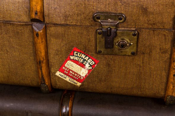 Set of Six Vintage Steamer Trunks - Image 7