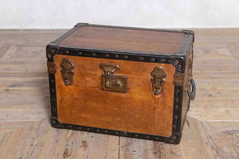Vintage Wooden Storage Trunk