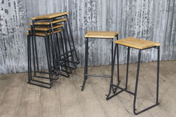 Brixton Vintage Style Lab Stool - Image 3