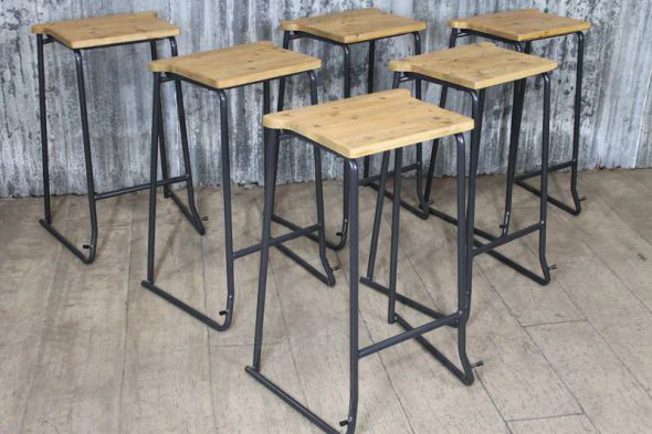 Brixton Vintage Style Lab Stool - Image 5