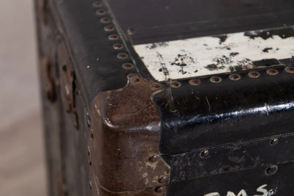 Antique Wardrobe Steamers Trunk - Image 18