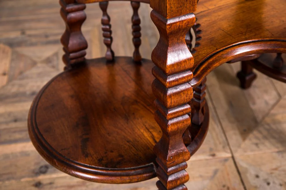 Vintage Victorian Mahogany Drinks Table - Image 5